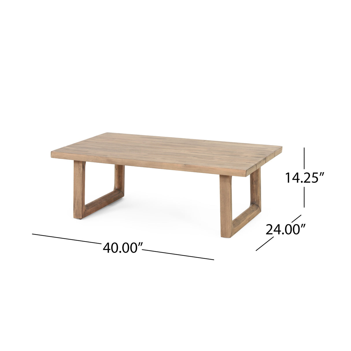 4-Piece Acacia Wood Patio Furniture Set