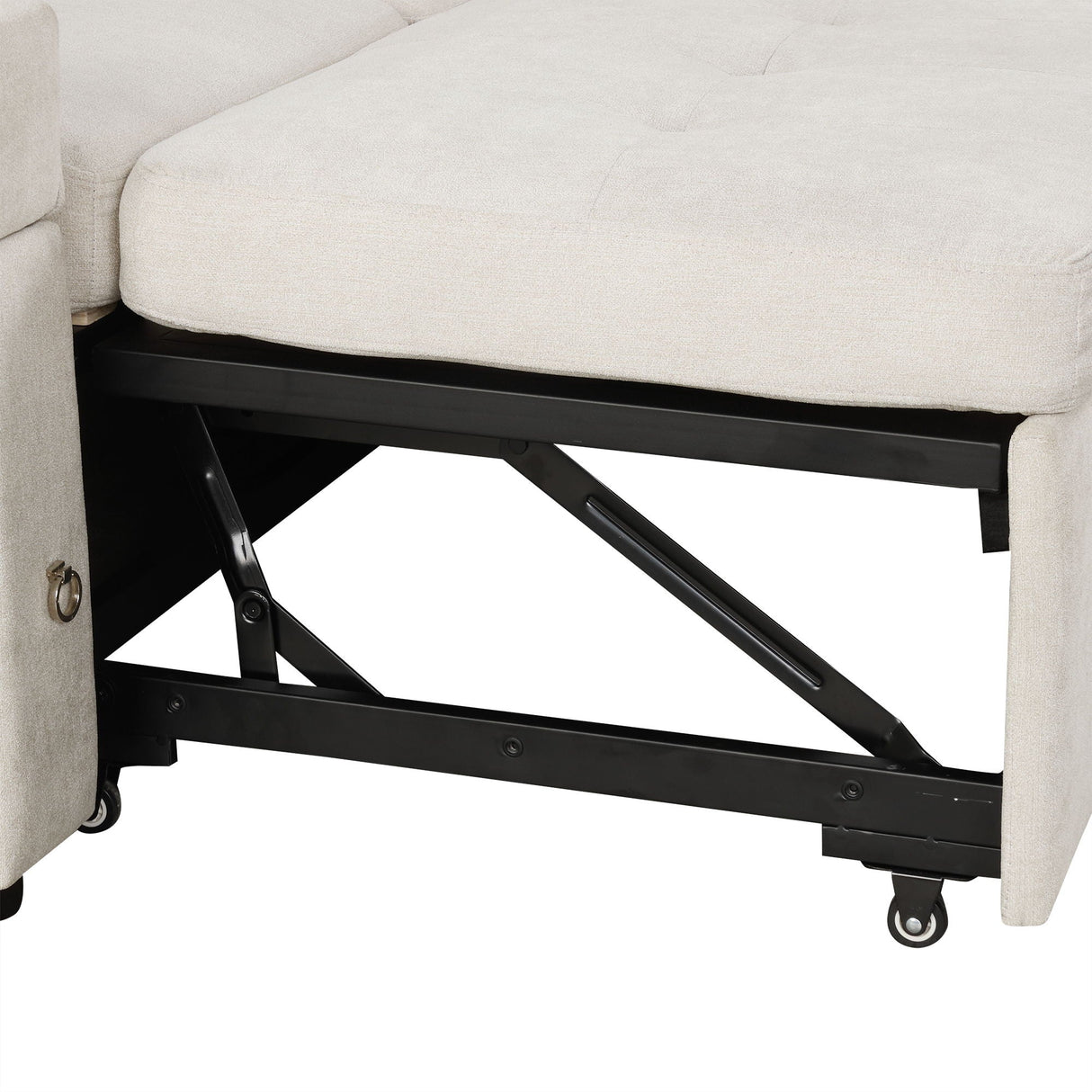 Convertible L Shaped Sofa Couch With Storage, Cup Holders, USB Ports