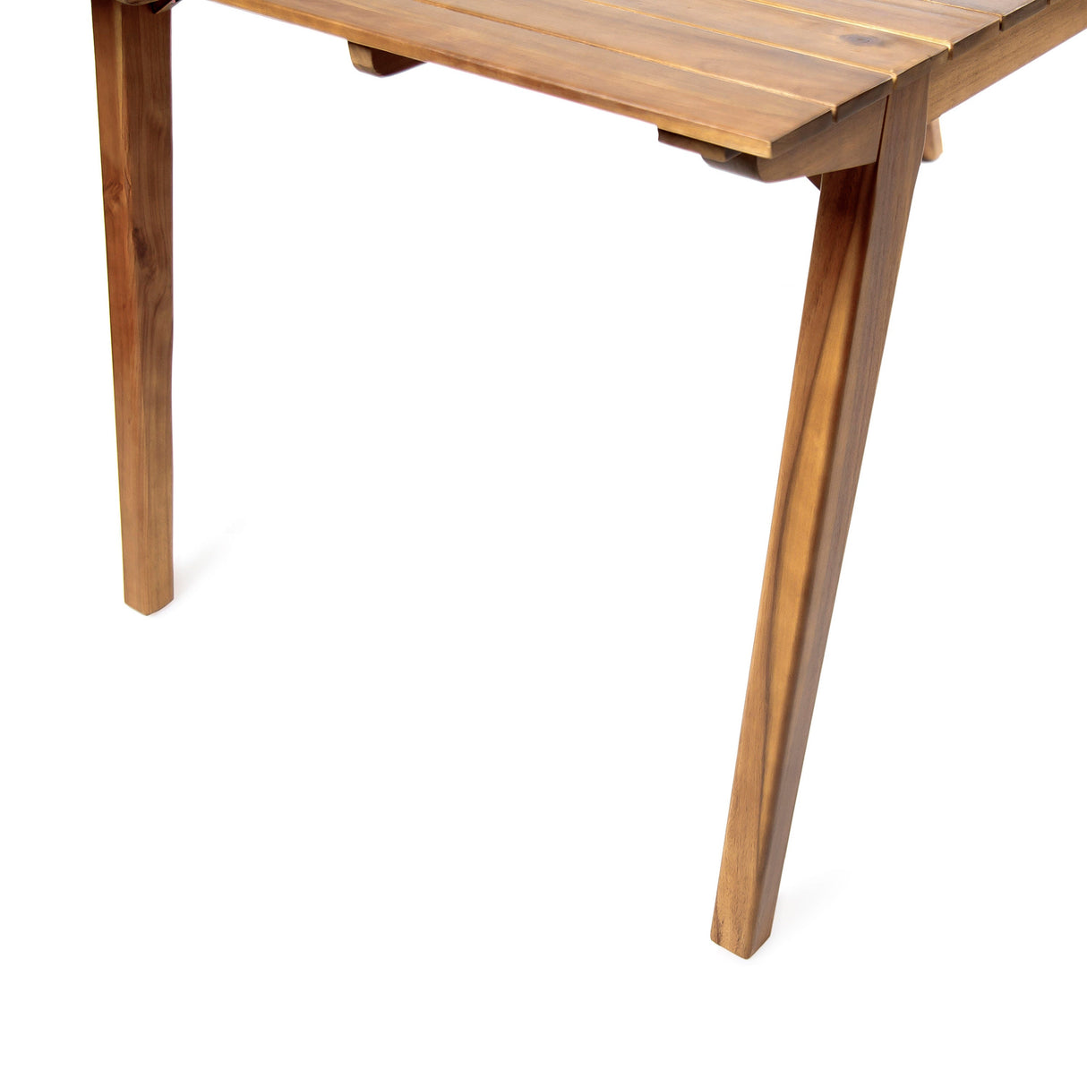 Outdoor 7 Pieces Acacia Wood Dining Set with Taiga 69 Table and Teak Finish