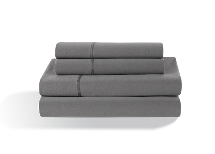 Moisture-Wicking Polyester Sheet Set with Powerband - Grey