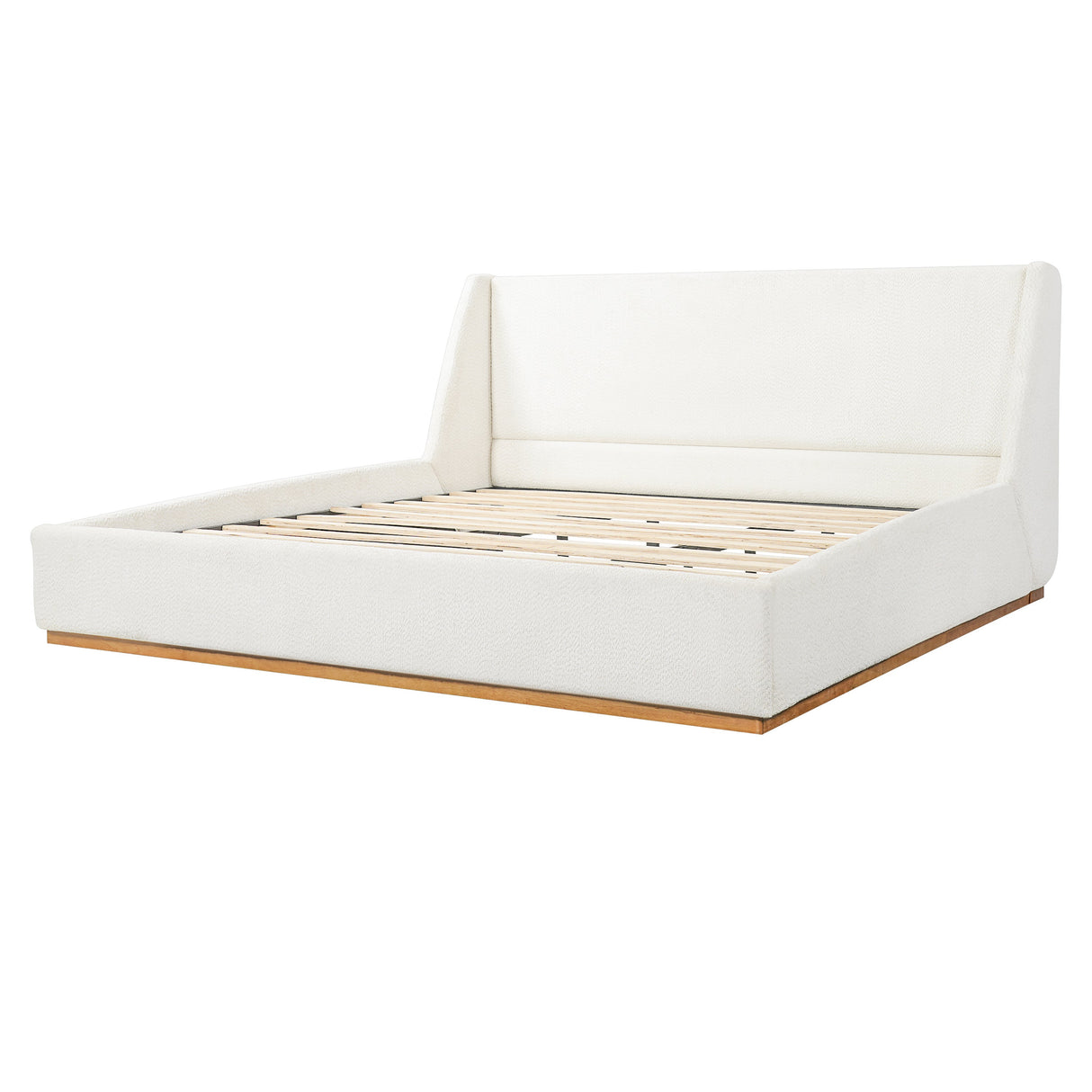 Luxury Upholstered Bed with Wings