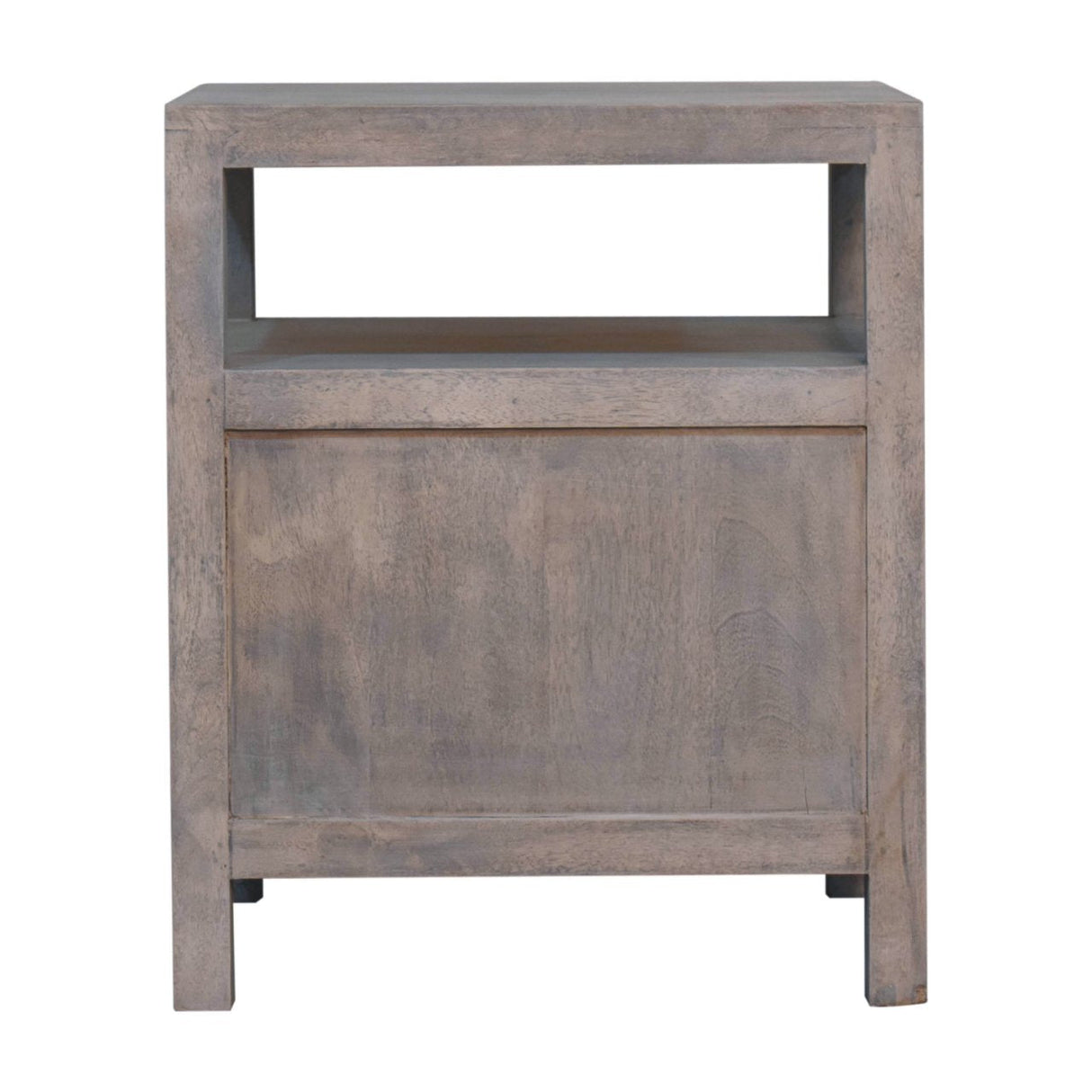 Acid Wash 2-Drawer Open Bedside Table