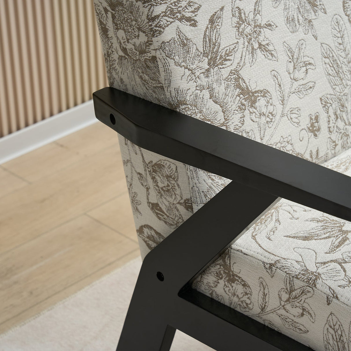 Mid-Century Modern Lounge Armchair - Seat Cushion (Beige + Grey)