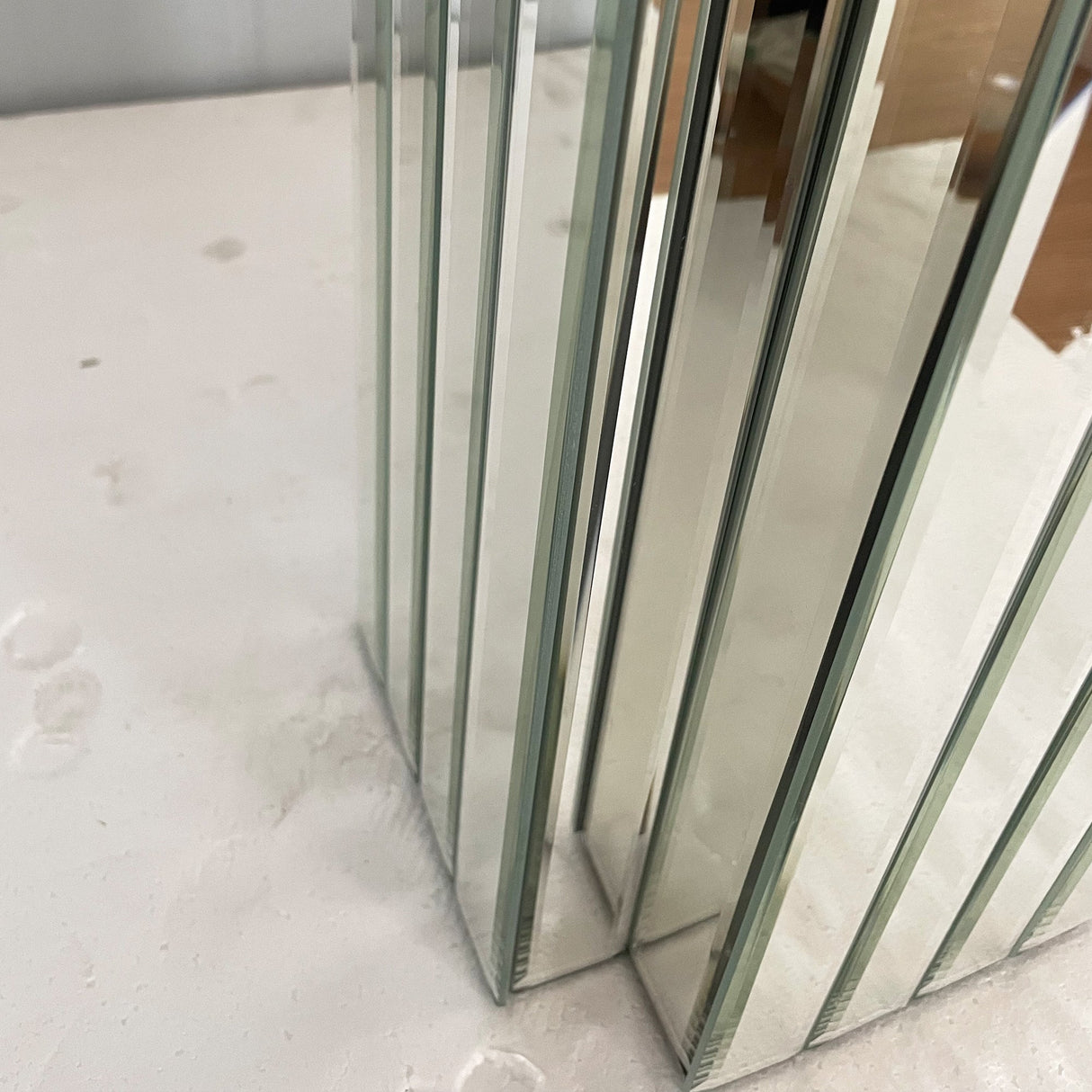 Mirrored Console Table Wide Bling
