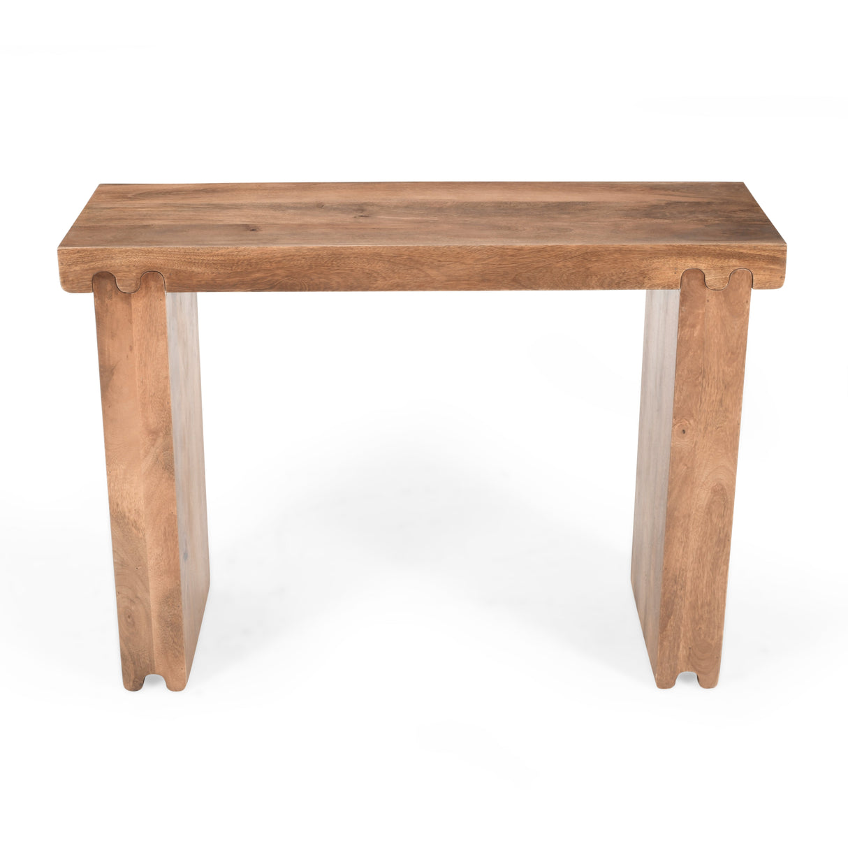 TREXM Console Table in Honey Finish