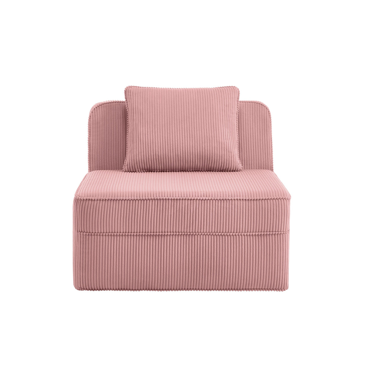 Armless Sofa With Pillow - Pink