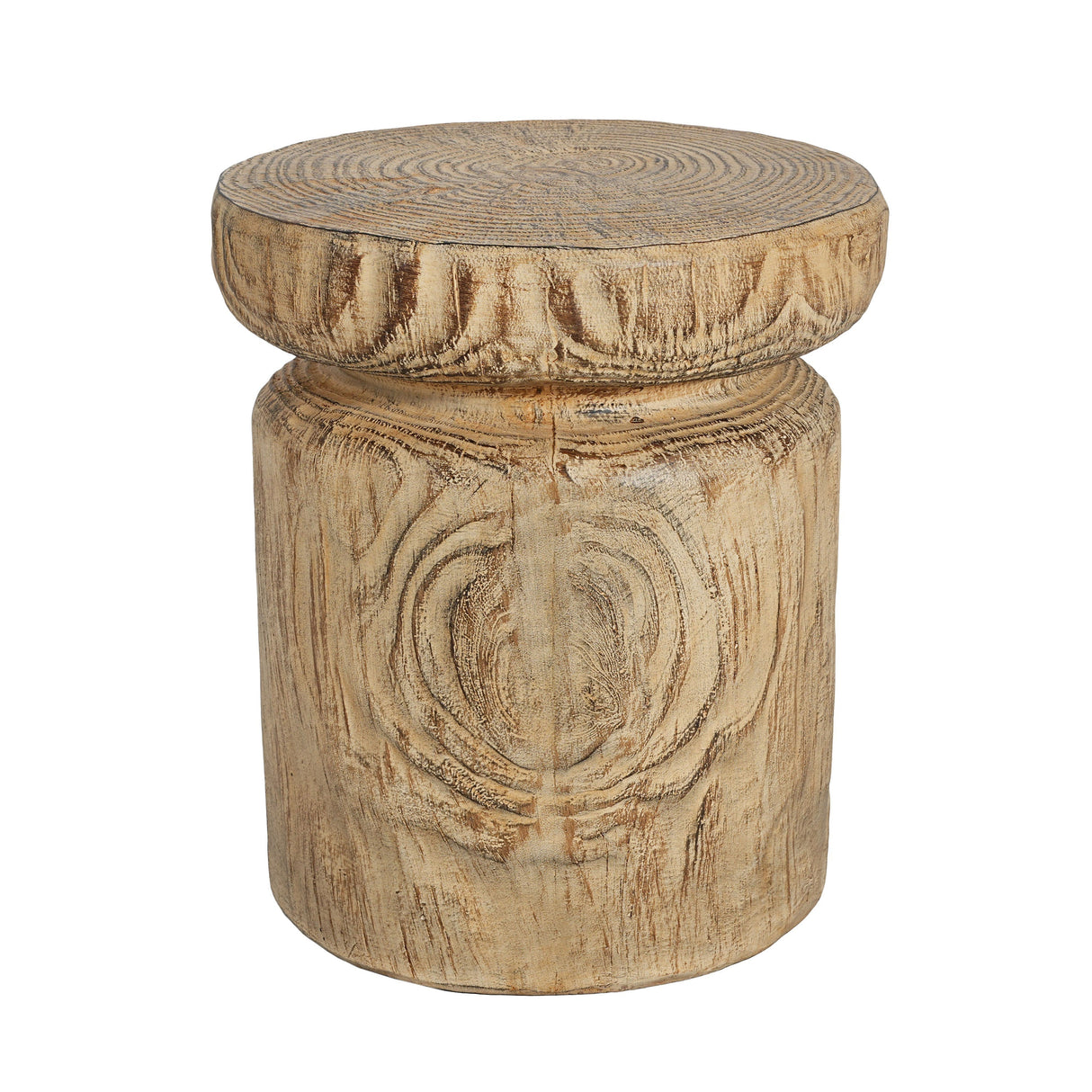 MGO Wood Grain Side Table - Natural