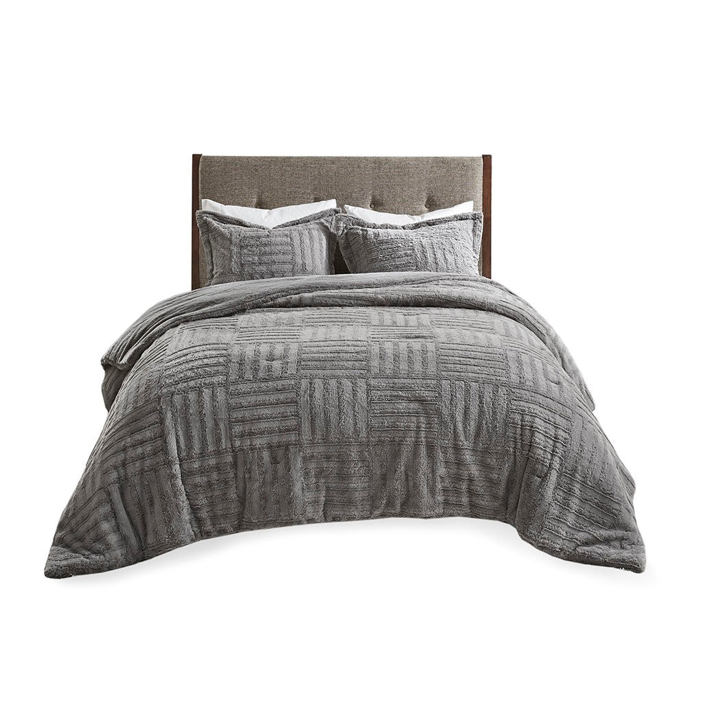 King/Cal King Fur Down Alternative Comforter Mini Set