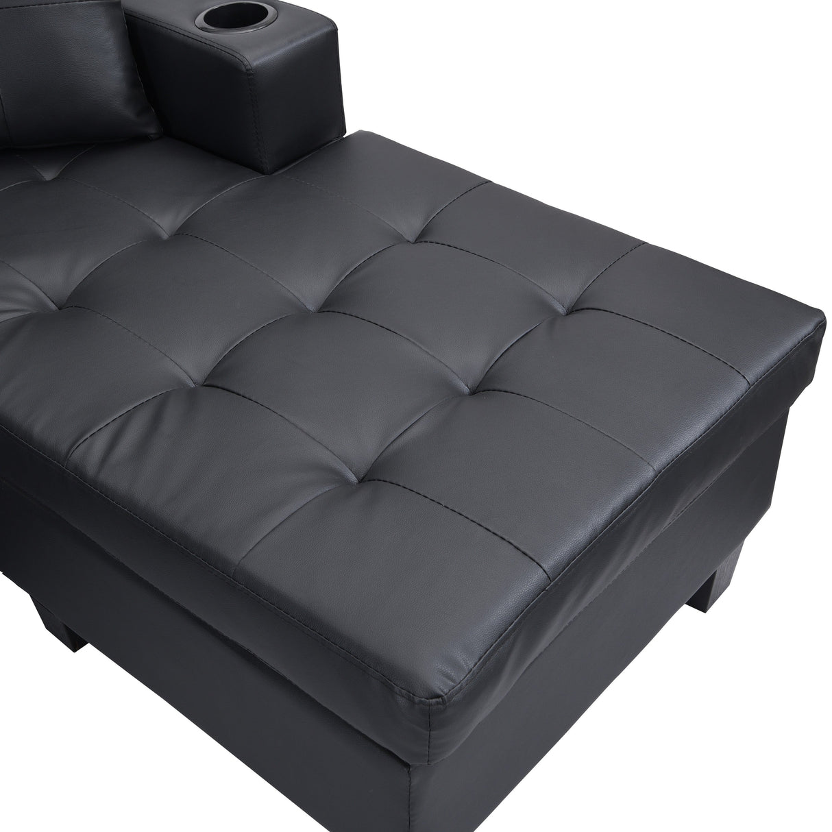 Modern Sectional Sofa Set with L Shape Chaise Lounge