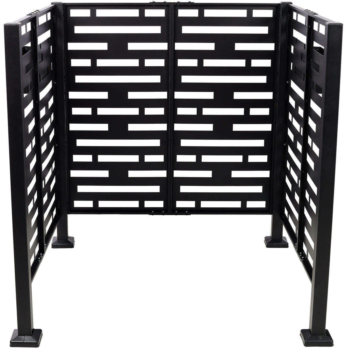 3.5x3.5FT Metal Air Conditioner Privacy Fence with Planter Boxes