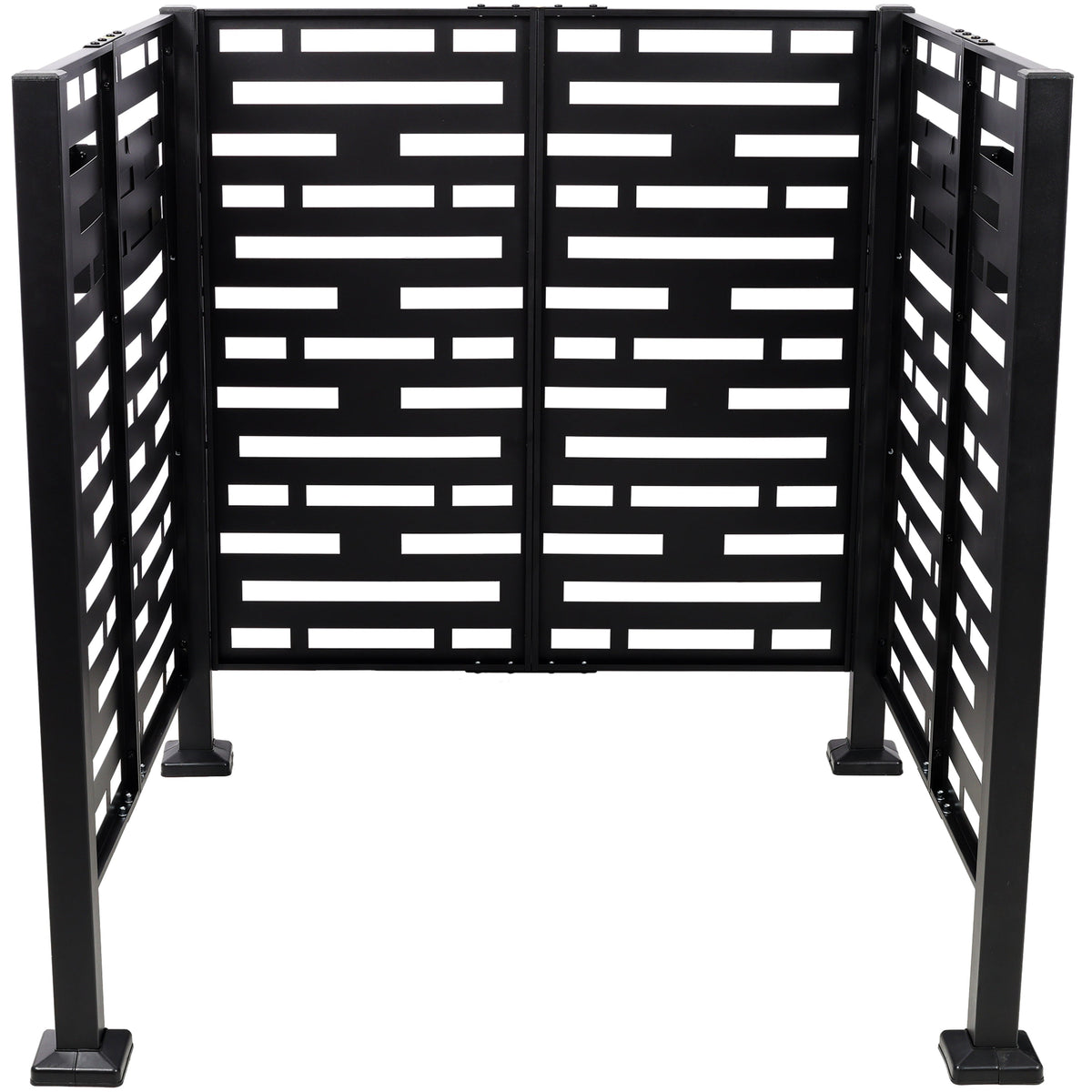 3.5x3.5FT Metal Air Conditioner Privacy Fence with Planter Boxes