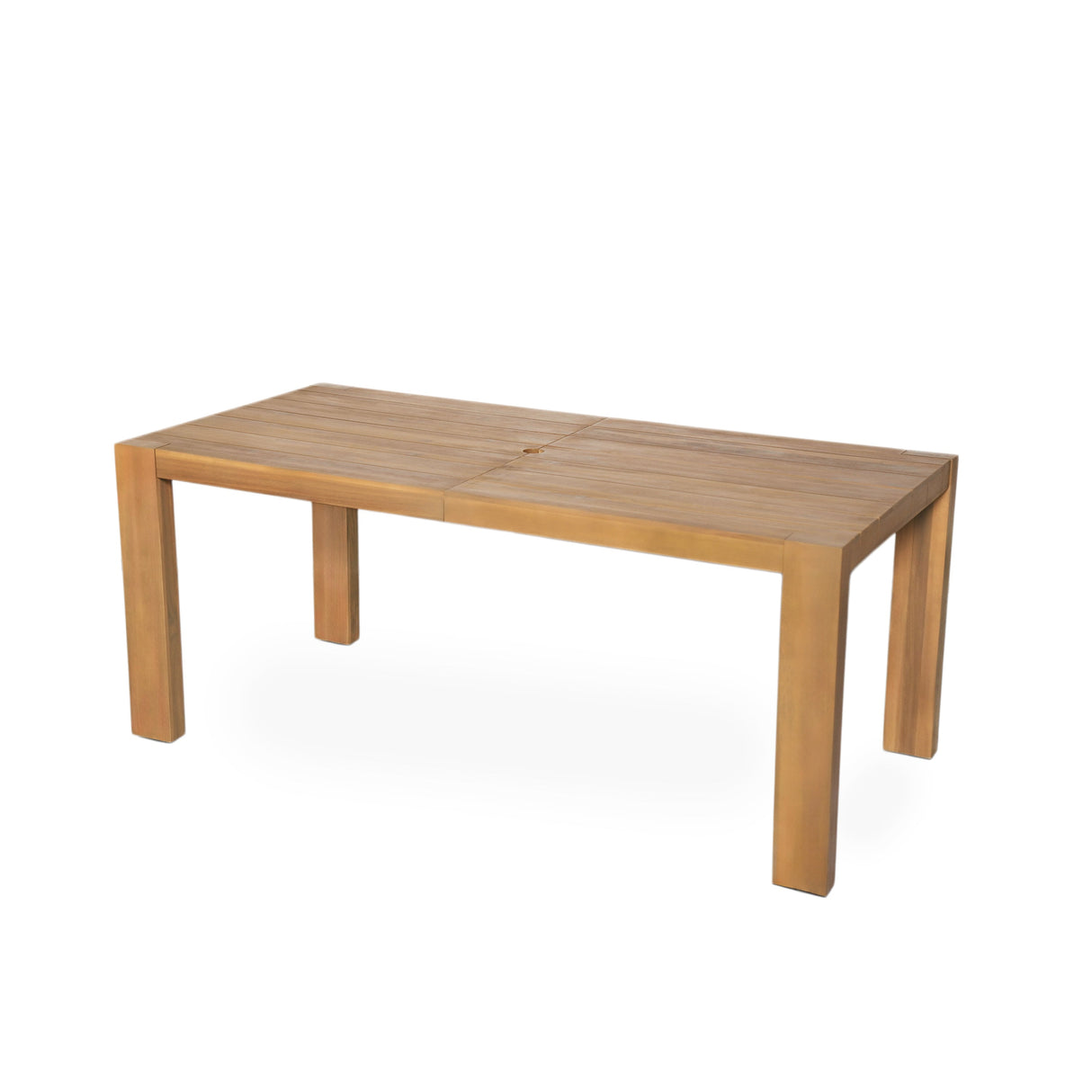 TREXM Patio Dining Table Set for 6 with Umbrella Hole