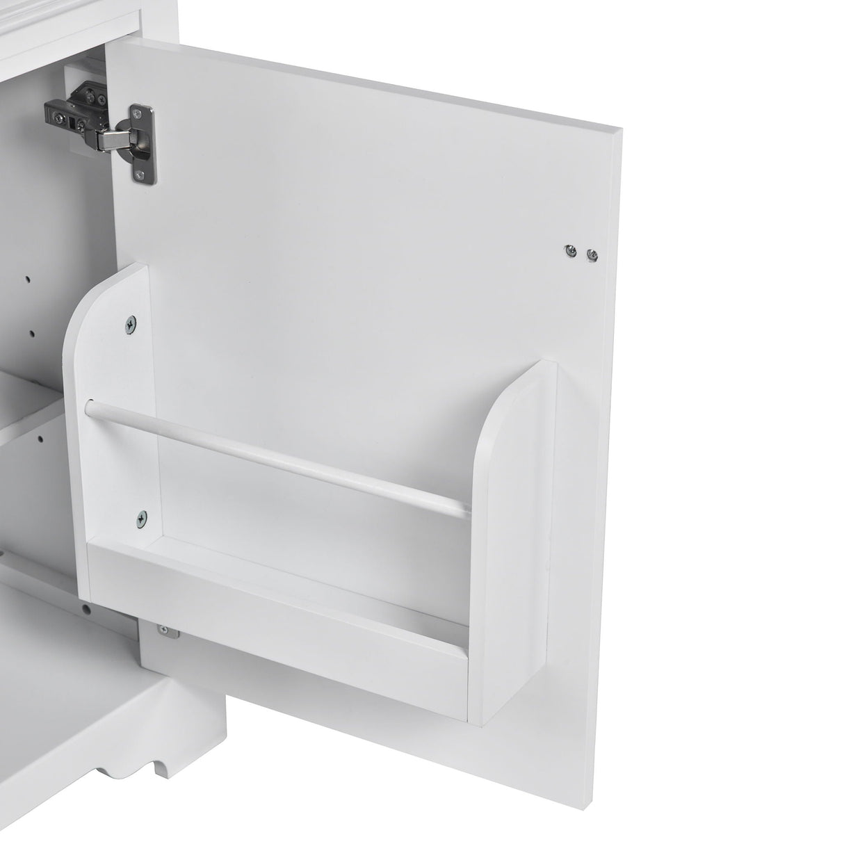 Elegant Bathroom Vanity With Ceramic Sink, Soft Close Door, Adjustable Shelf