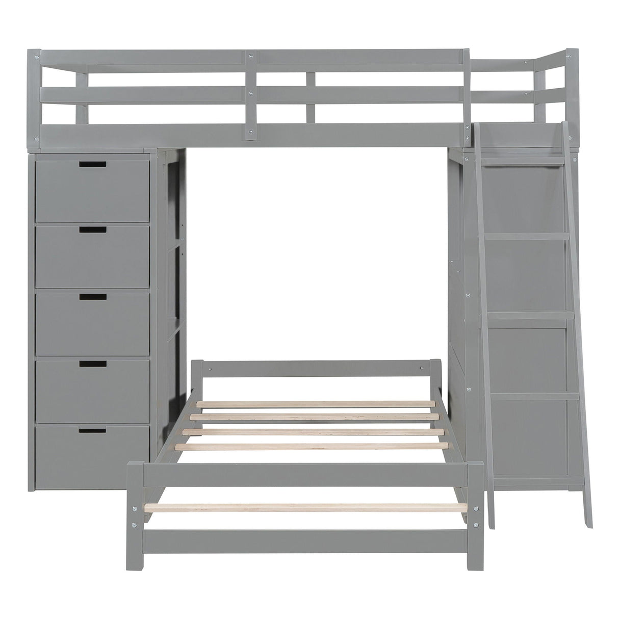 Bunk Bed With LED Light And USB Ports