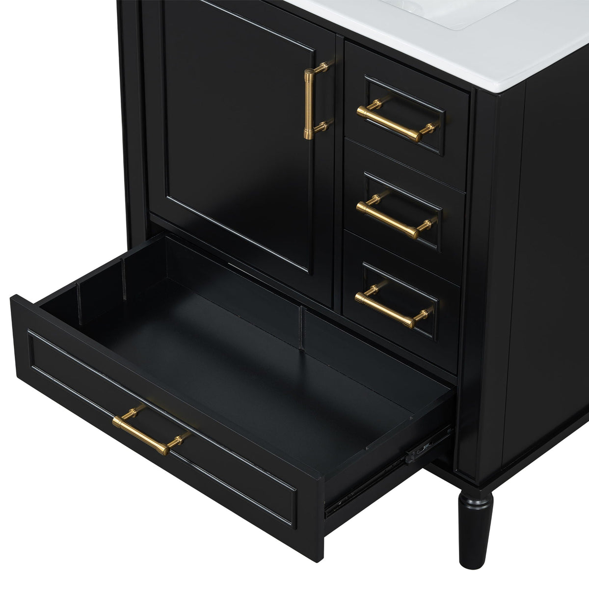 Traditional Bathroom Vanity Set With Soft Close Doors