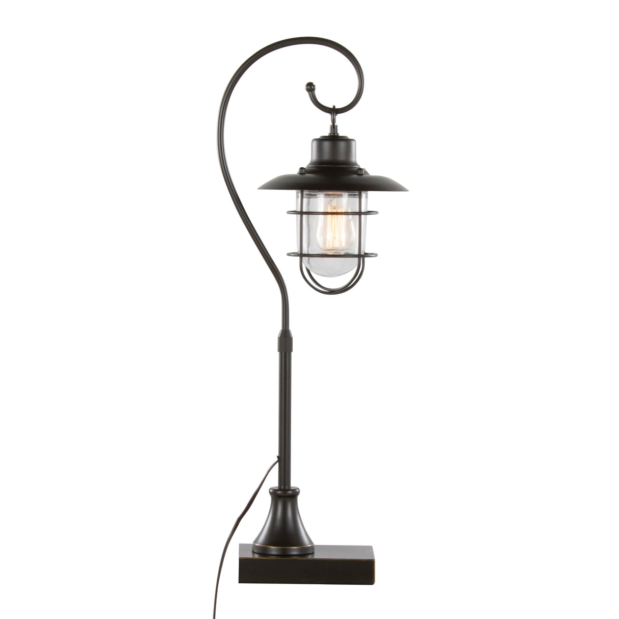 Landen 33" Contemporary Metal Task Lamp in Oil Rubbed Bronze - Set of 2