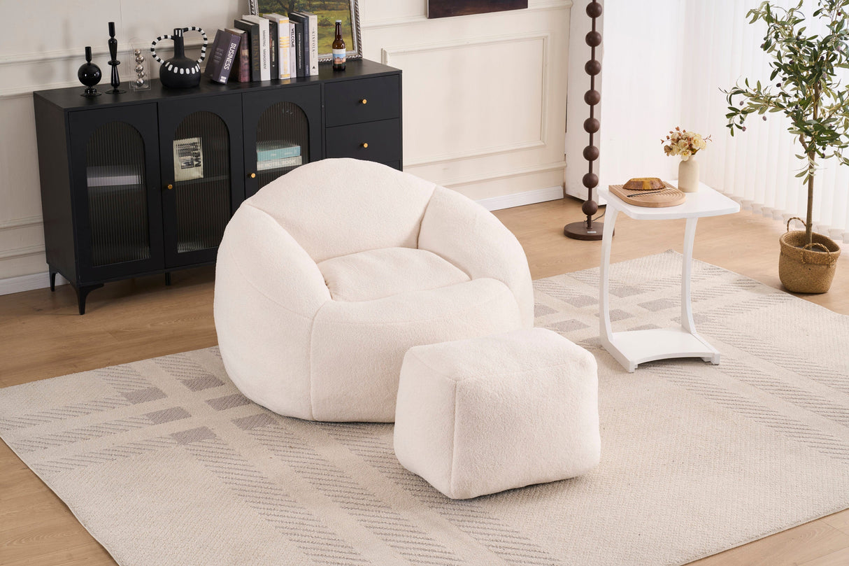 Foam Bean Bag Chairs for Adults/Teens with Filling and Chenille Cover