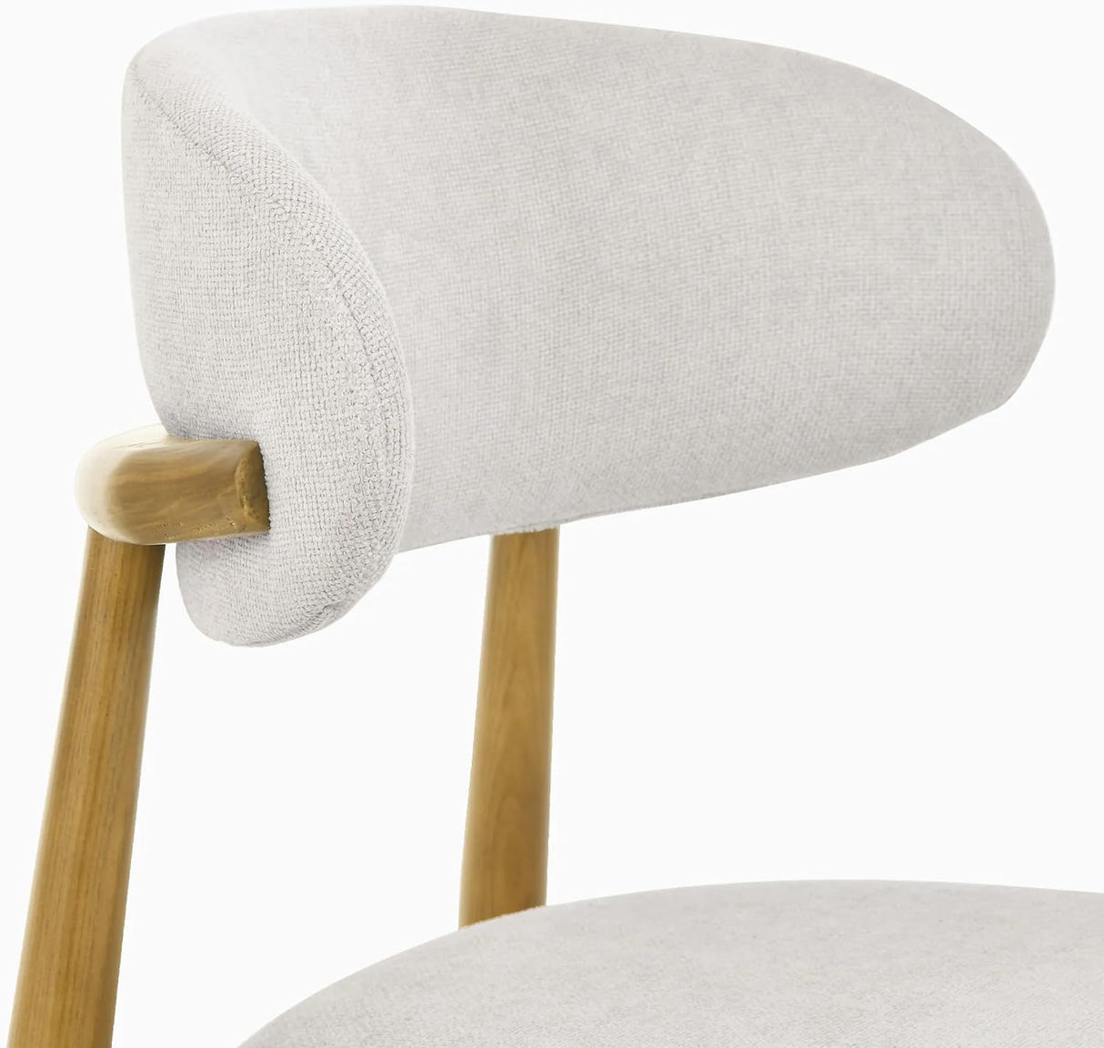 Set of 2 Solid Ash Wood Dining Chairs