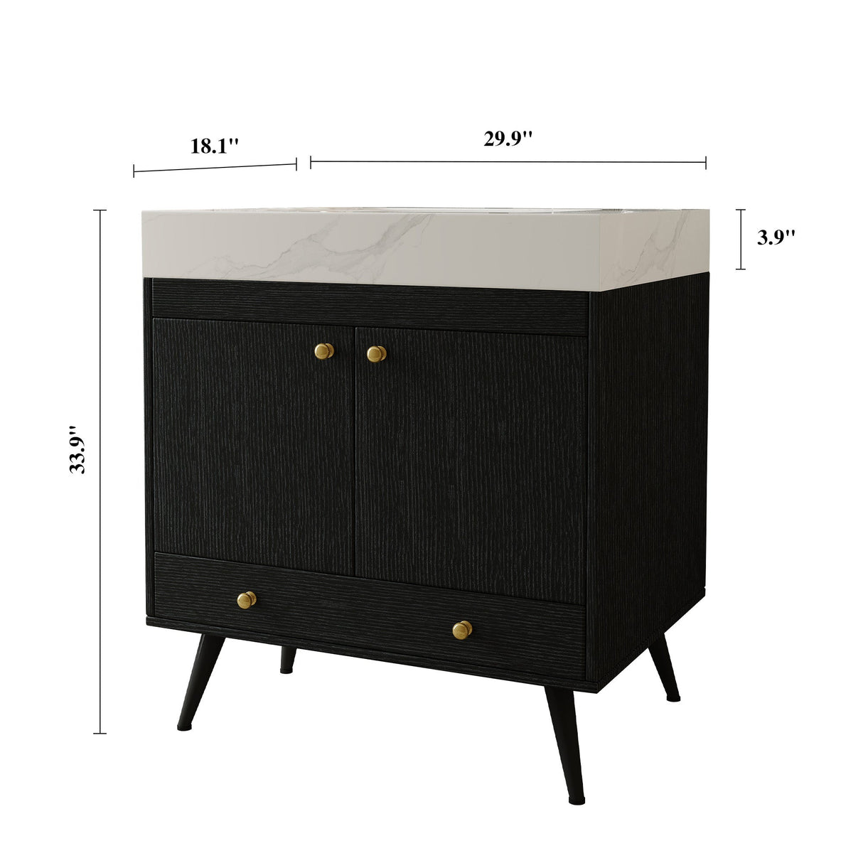 Contemporary Free-standing Bathroom Vanity