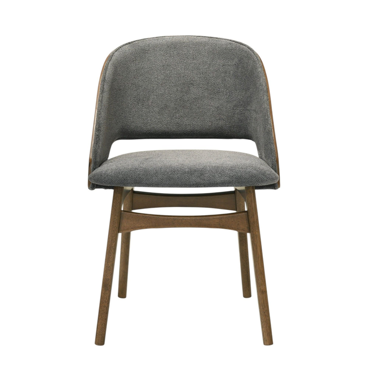 Delmon - Side Chair (Set of 2) - Gray / Walnut