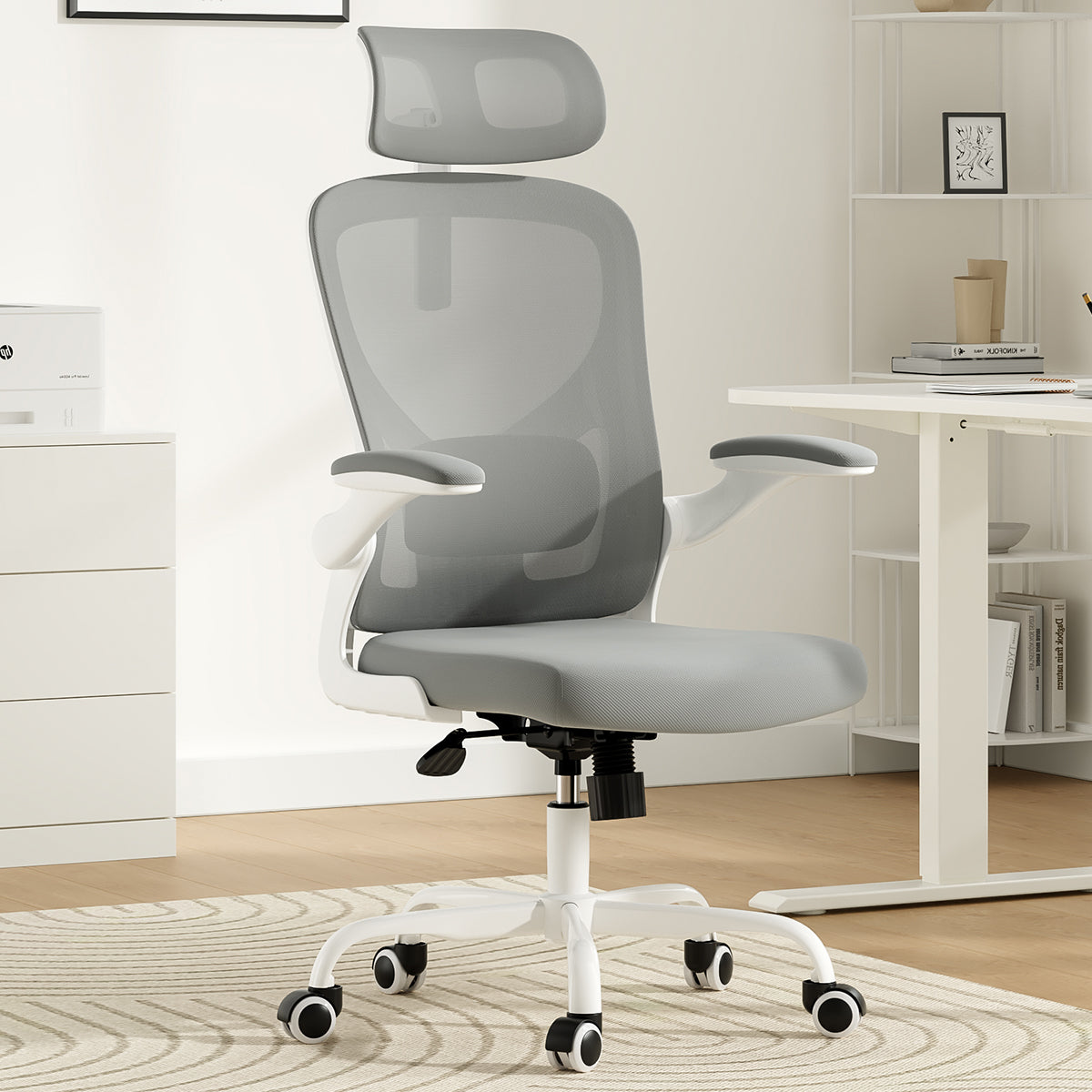Ergonomic Office Chair with Headrest and Lumbar Support
