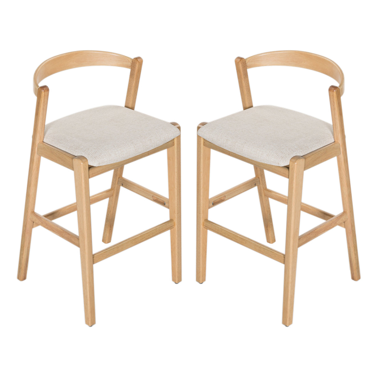 Balmain Indoor Rubberwood Barstool