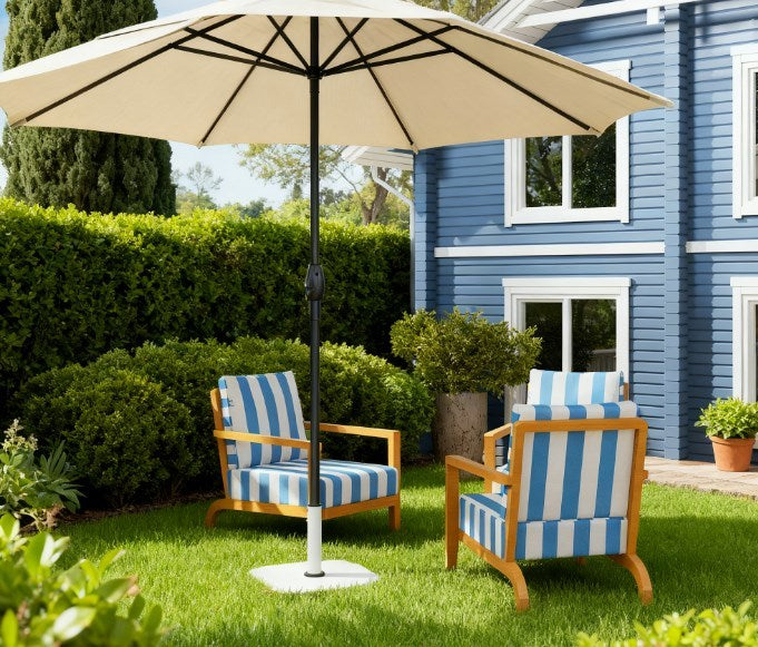 Metal Umbrella Stand Base with Adjustable Foot Pads