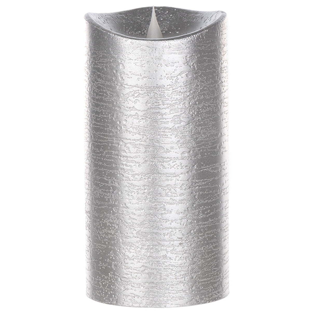 7" Silver Simplux Designer LED Candle with remote (Set of 2) - Tuesday Morning - Candles