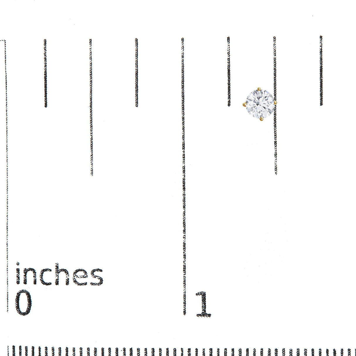 14K Gold 1.0 Cttw Lab Grown Diamond Solitaire Stud Earrings