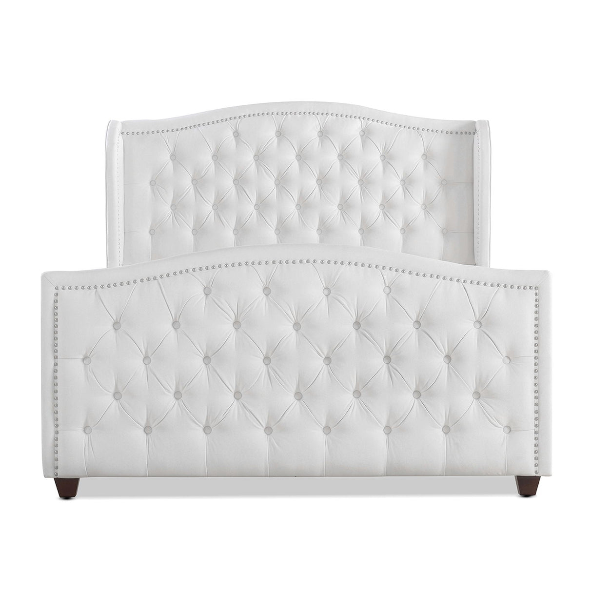 Marcella - Upholstered Shelter Headboard Bed Set