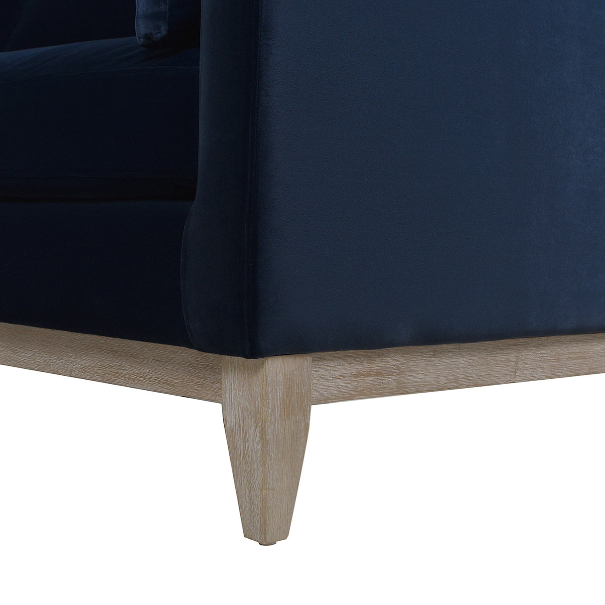 Knox 84' Modern Farmhouse Sofa, Dark Navy Blue Performance Velvet