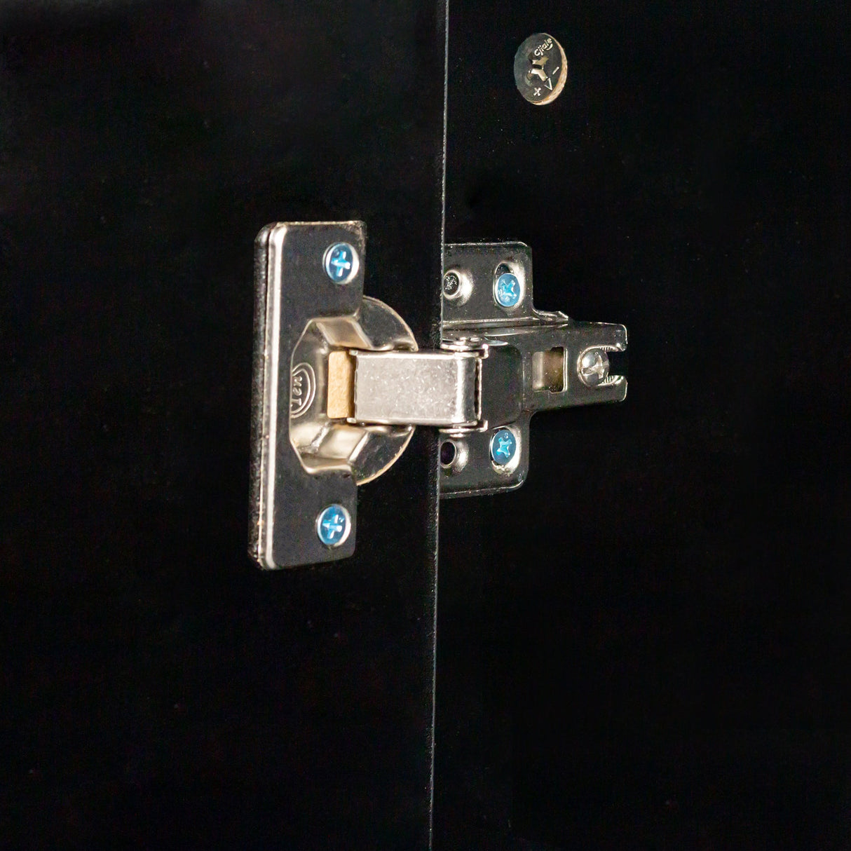 Cabinet With 4 Doors and 4 Open Shelves Freestanding Sideboard