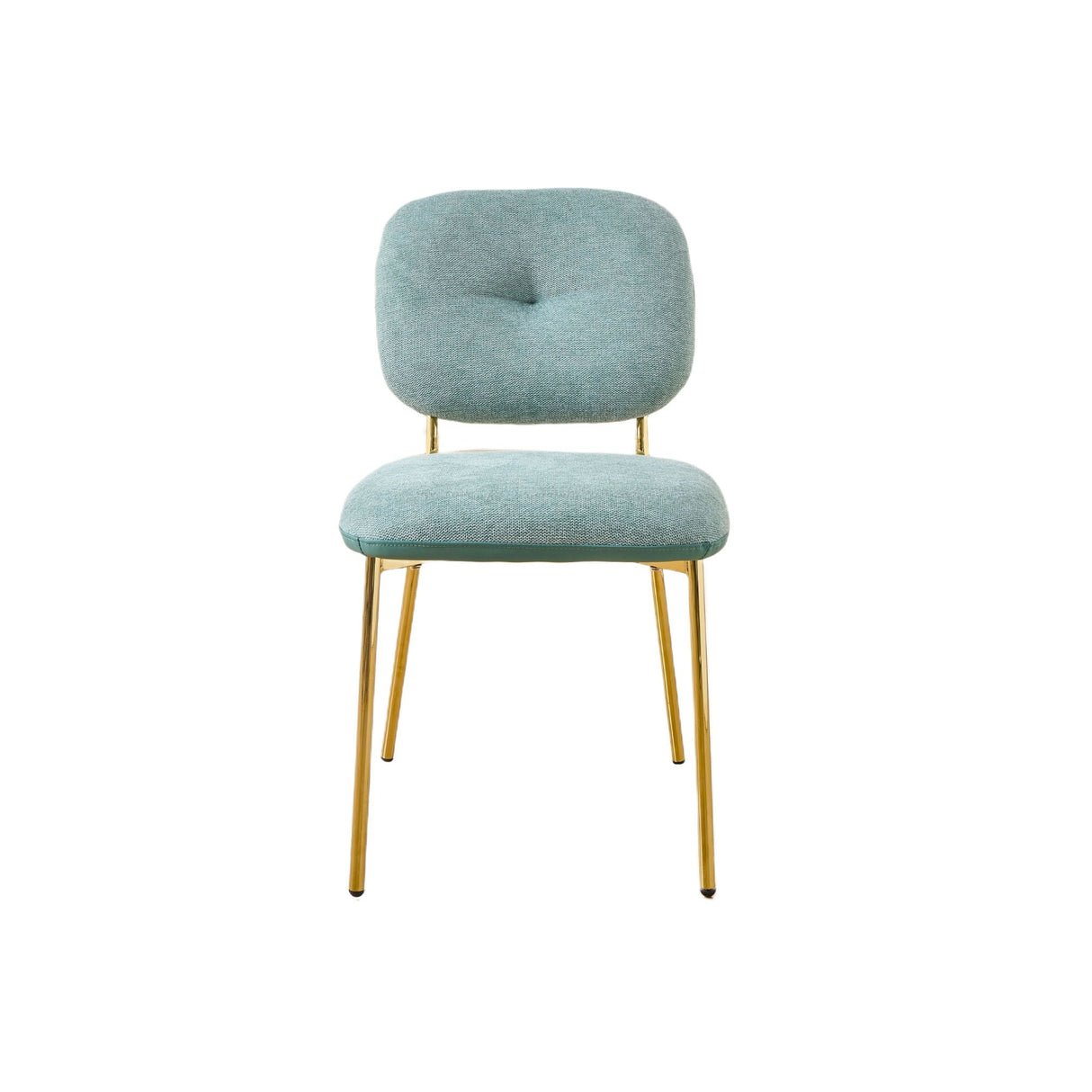 Modern Dining Chairs (Set of 2) Upholstered Accent Chairs With Metal Legs