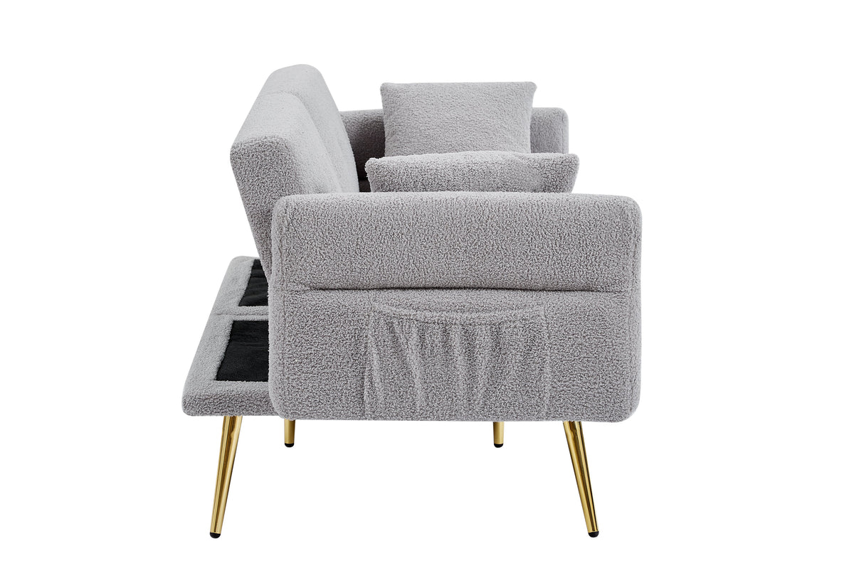 Modern Teddy Upholstered Accent Loveseat Sofa