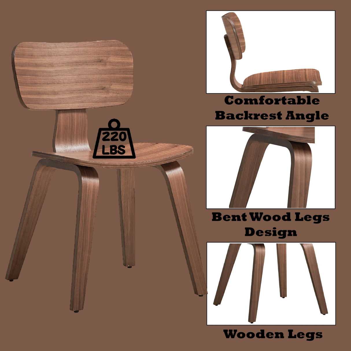 Casson - Side Chair (Set of 2) - Walnut