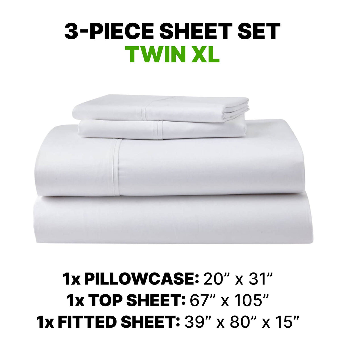 Sheet Set Luxurious Supima Cotton & TENCEL Blend with GhostGrip Bands