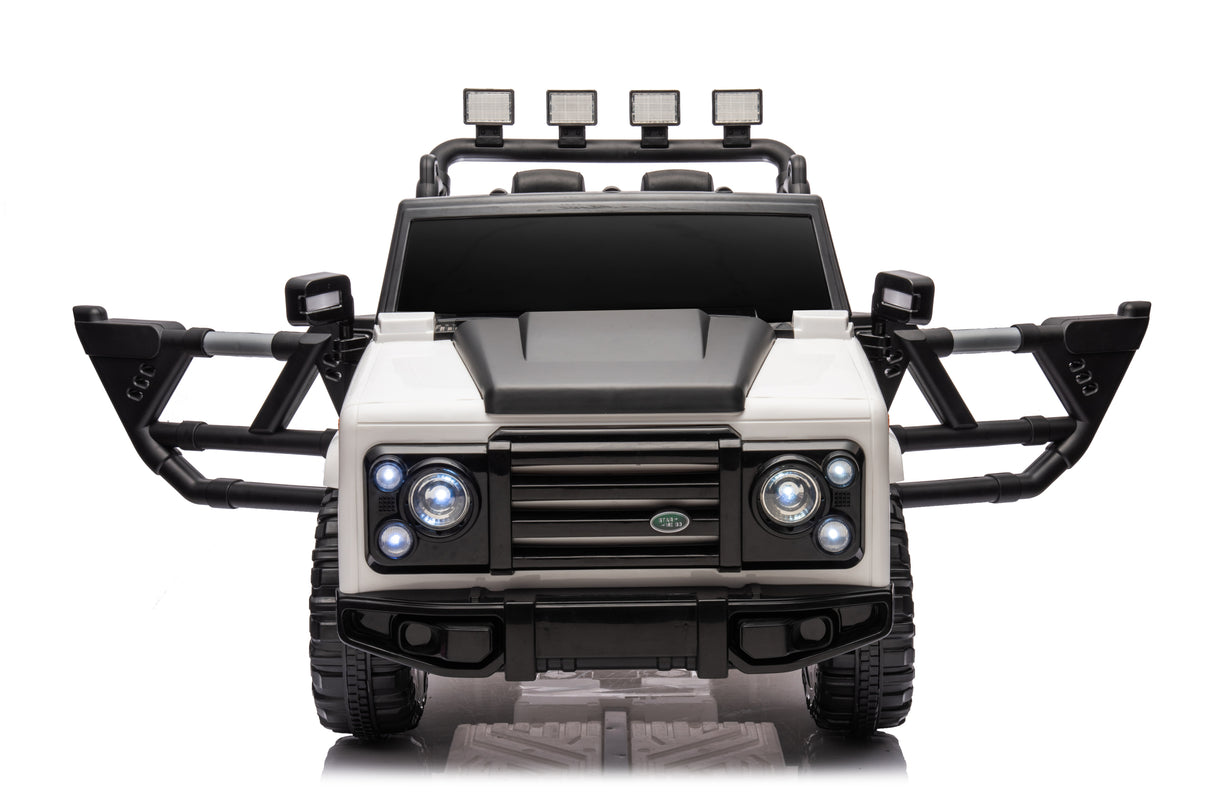 Electric Ride-On Car for Kids with Leather Seat and Four-Wheel Drive