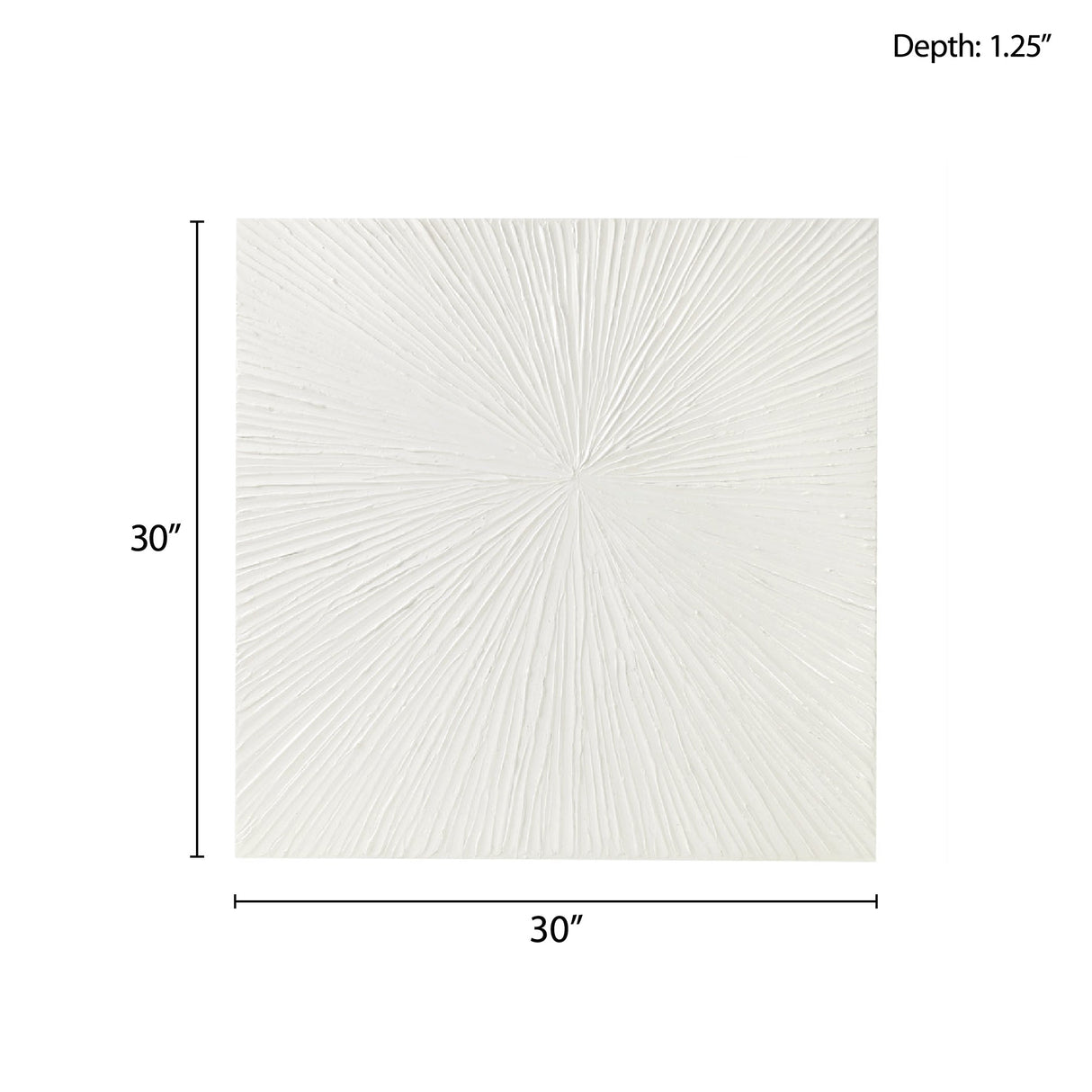 Luminous Burst™ Signature White Gloss Dimensional Resin Wall Art