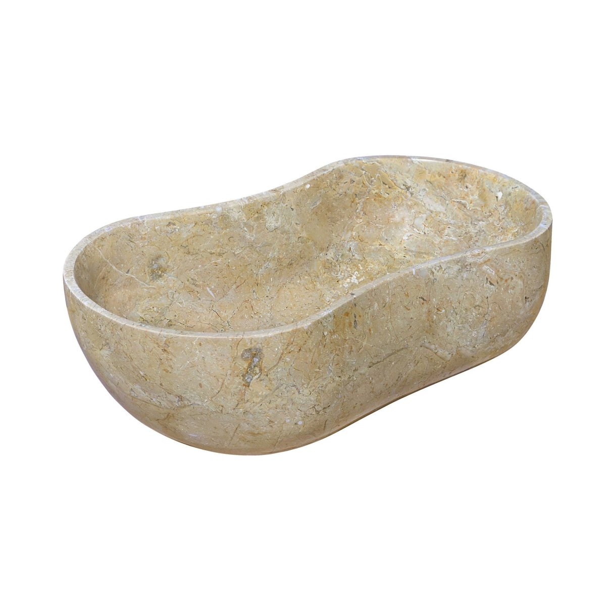 Bathroom Vessel Sink With Wavy Design