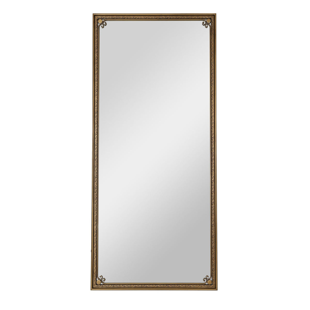 Full Length Mirror With Stand, Floor Standing Dressing - Antique Gold