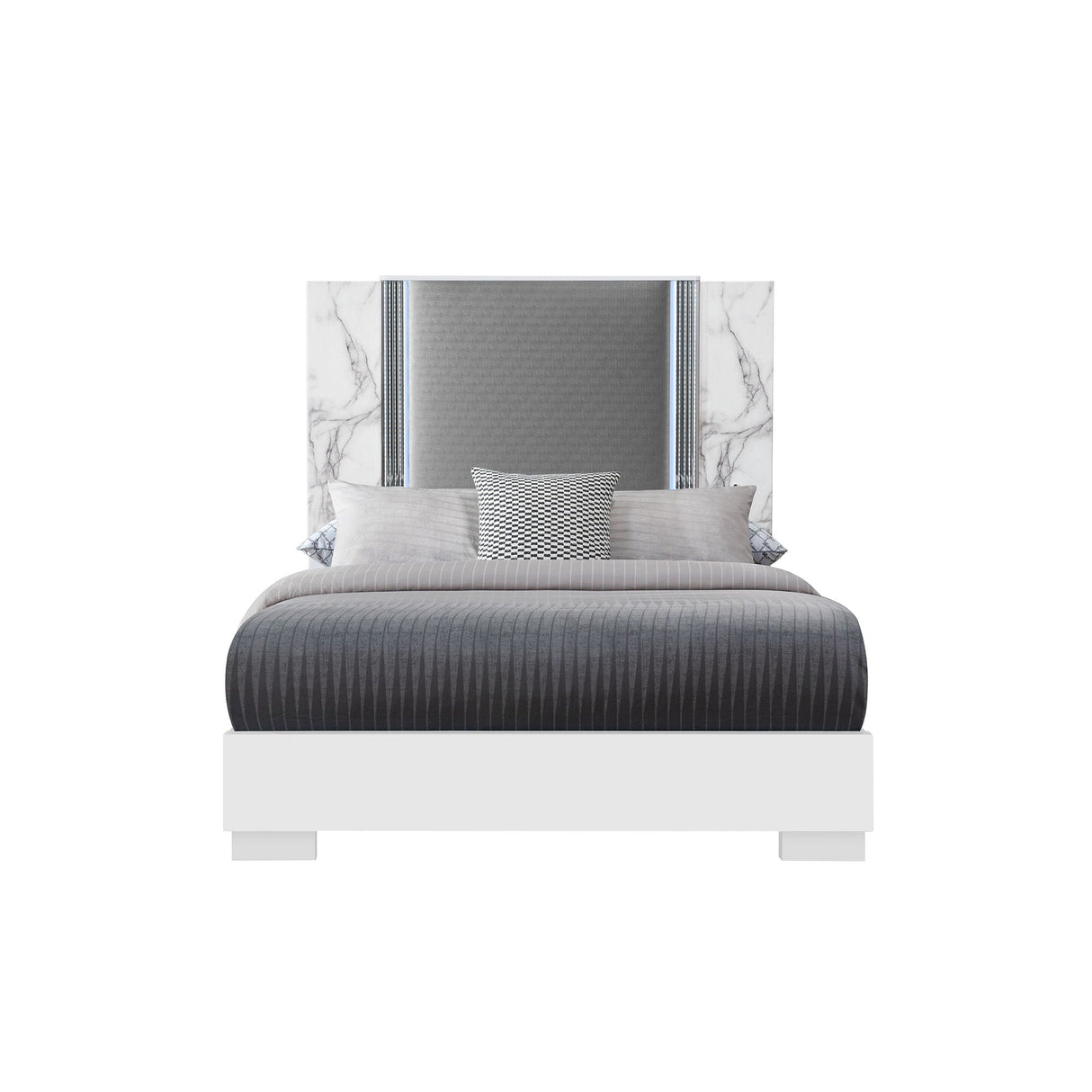 Moon - Modern Bed With LED Accent Lighting