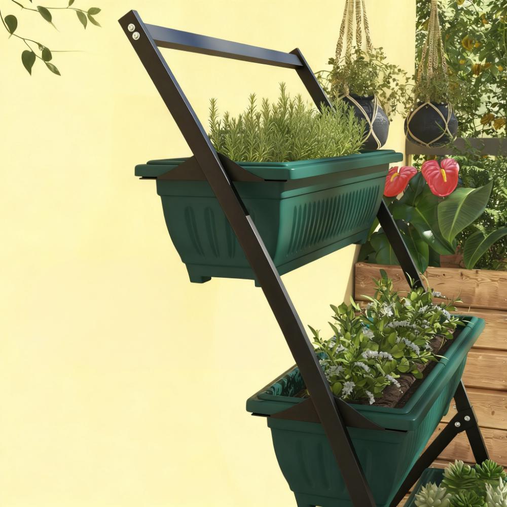4-Tier Vertical Raised Garden Planter with 4 Boxes