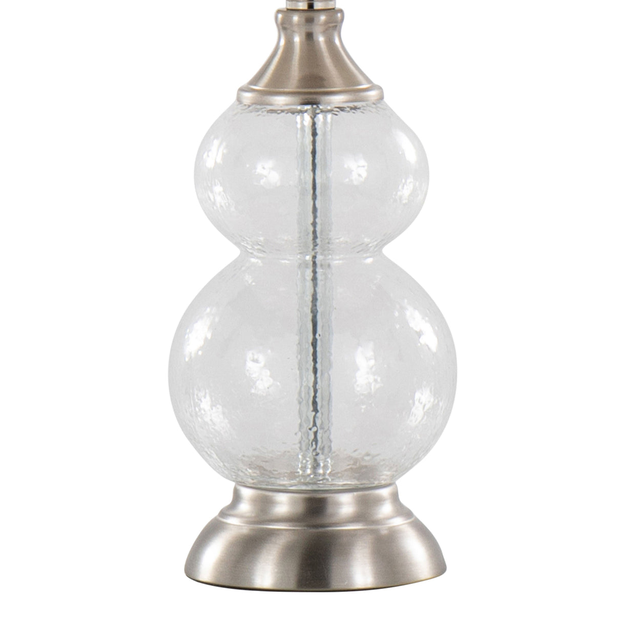 Belle Modern Seeded Glass Table Lamps – Set of 2