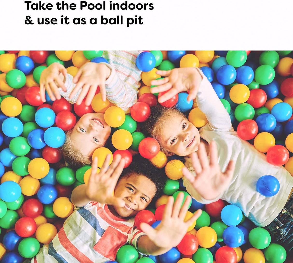 Inflatable Swimming Pool XL for Kids/Adults/Family, Dark Blue (Large 10'x6' Ft / 22" Inches Deep)