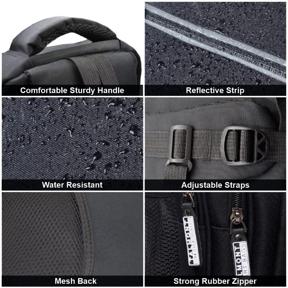 Talmont Extra Large Laptop Backpack – Travel Carry-On, Fits 17" & 15.6" Laptops, Water-Resistant Anti-Theft Business Bag for Men & Women