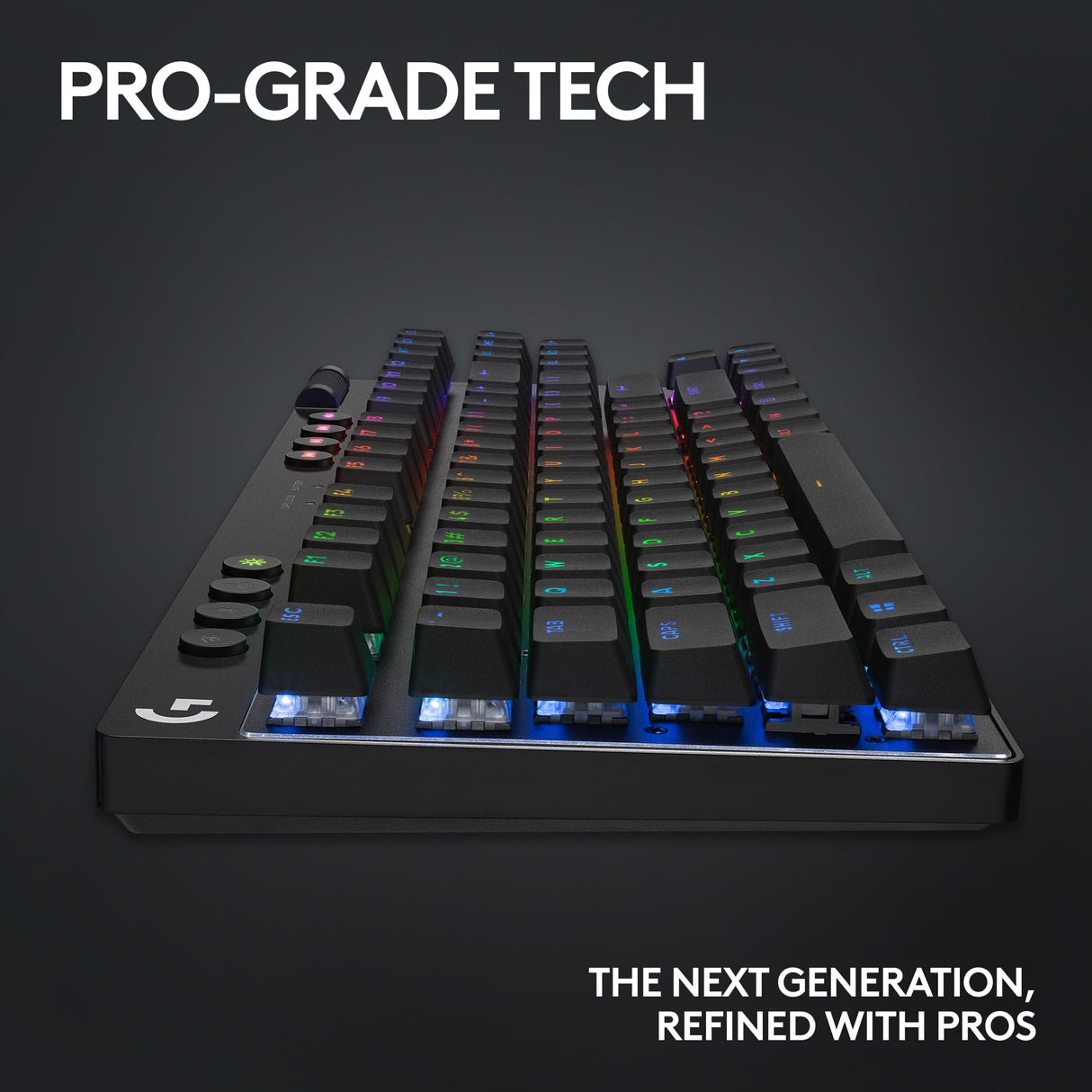 Refurbished - G PRO X TKL LIGHTSPEED Gaming Keyboard-BLACK-US-2.4GHZ/BT-TACTILE 920-012127
