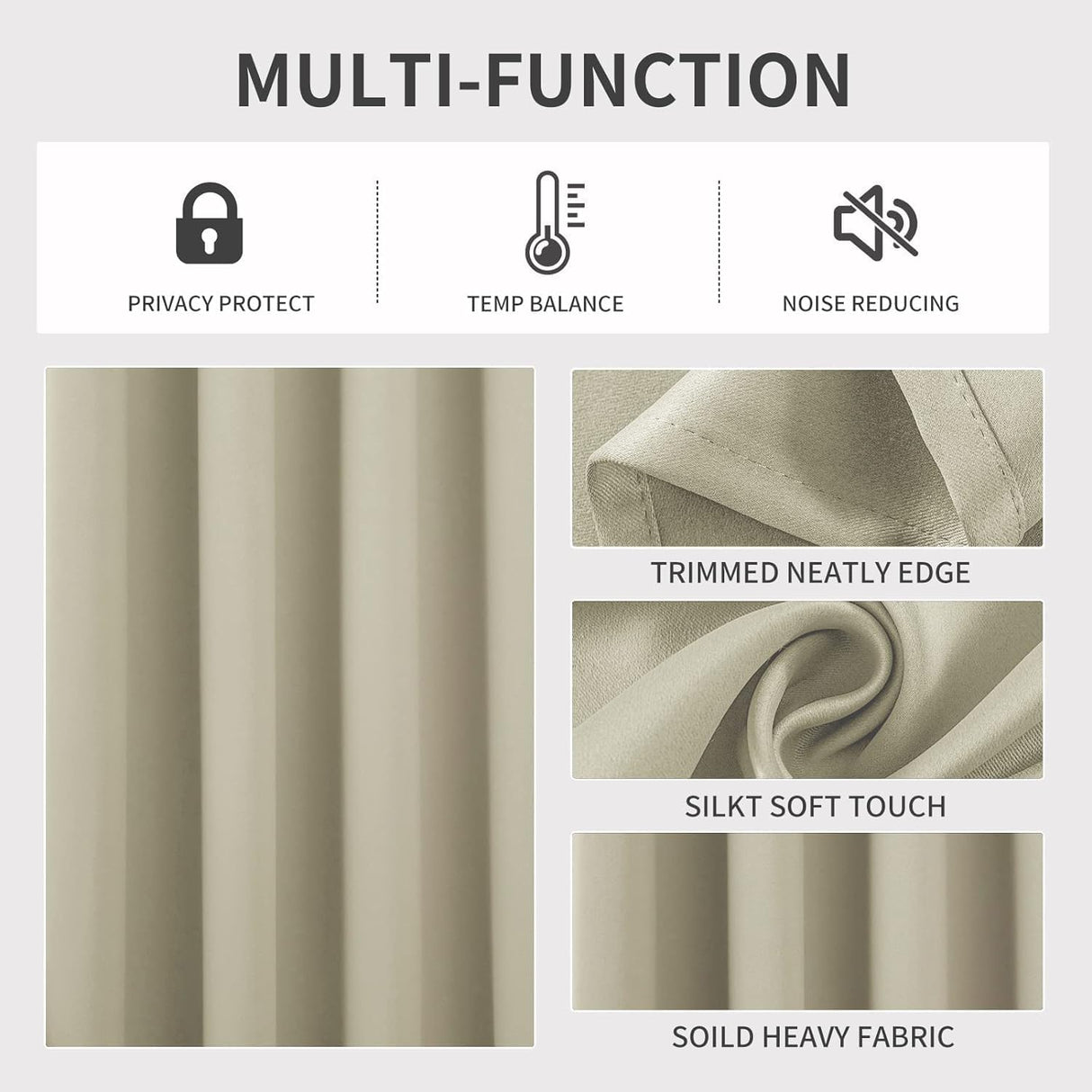 2 Pack - 55" x 84" Solid Thermal Blackout Panels (19 Colors)
