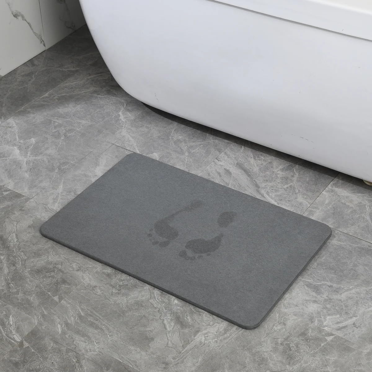 4 Colors! - 24" x 15" Diatomaceous Quick-Drying Stone Bath Mat