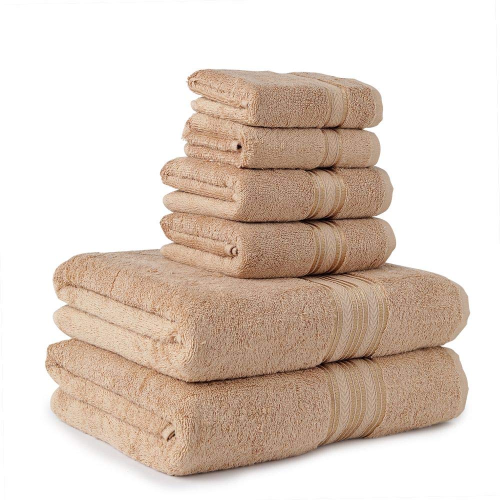 Faith, Hope, Love Home Decor Bathessentials 100% Cotton Extra Heavy 6 Piece Bath Towel Set