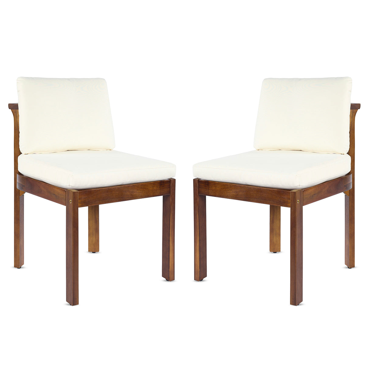 Acacia Wood Outdoor Dining Chair (Set of 2)
